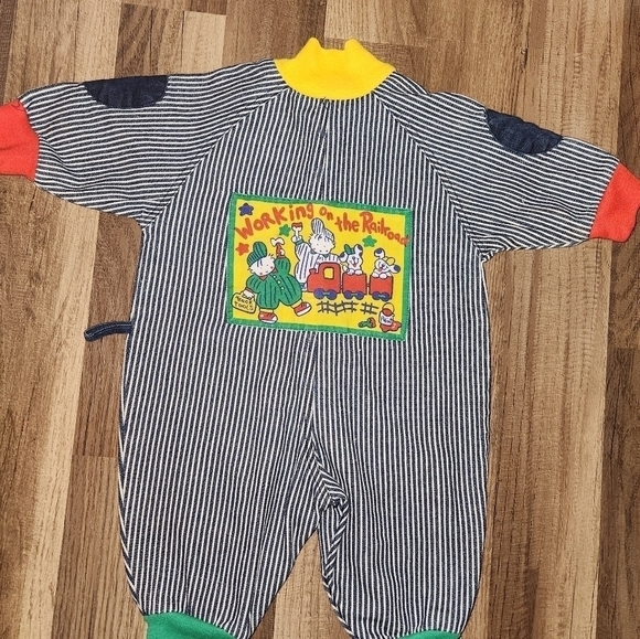 Hop Scotch Romper Size 6-9 Months Vintage 90's - Picture 2 of 4
